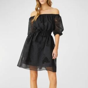 Shoshanna Salana offshouder dress black new